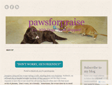 Tablet Screenshot of pawsforpraise.wordpress.com