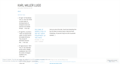 Desktop Screenshot of karlmillerlugo.wordpress.com