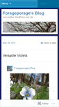 Mobile Screenshot of forageporage.wordpress.com