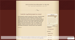 Desktop Screenshot of doloincolorado.wordpress.com