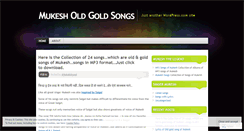 Desktop Screenshot of mukesholdgold.wordpress.com