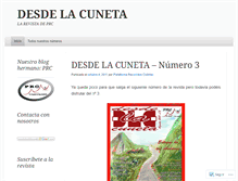 Tablet Screenshot of desdelacuneta.wordpress.com