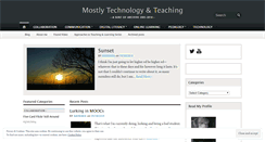 Desktop Screenshot of mostlytechnology.wordpress.com