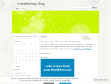Tablet Screenshot of kyleyherring.wordpress.com