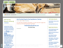 Tablet Screenshot of freedogtraining.wordpress.com