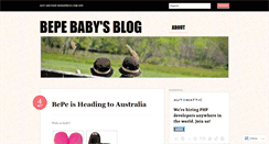 Desktop Screenshot of bepebaby.wordpress.com