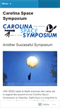Mobile Screenshot of carolinaspacesymposium.wordpress.com