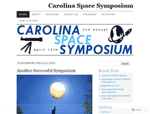 Tablet Screenshot of carolinaspacesymposium.wordpress.com