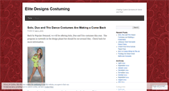Desktop Screenshot of elitedesignscostuming.wordpress.com