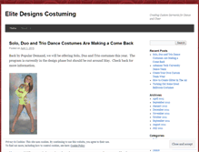 Tablet Screenshot of elitedesignscostuming.wordpress.com