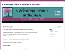 Tablet Screenshot of celebratingwomeninbiz.wordpress.com