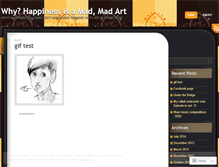 Tablet Screenshot of happinessmadart.wordpress.com