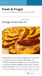 Mobile Screenshot of freshanfrugal.wordpress.com