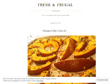 Tablet Screenshot of freshanfrugal.wordpress.com