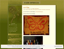 Tablet Screenshot of fairophelia.wordpress.com