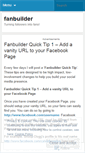 Mobile Screenshot of fanbuilder.wordpress.com