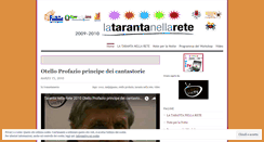 Desktop Screenshot of latarantanellarete.wordpress.com