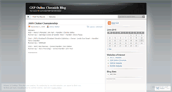 Desktop Screenshot of gspchronicle.wordpress.com