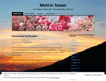 Tablet Screenshot of michiintaiwan.wordpress.com