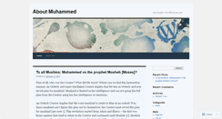 Desktop Screenshot of aboutmuhammed.wordpress.com
