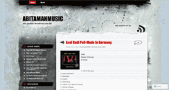 Desktop Screenshot of abitamanmusic.wordpress.com