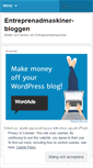 Mobile Screenshot of entreprenadmaskiner.wordpress.com