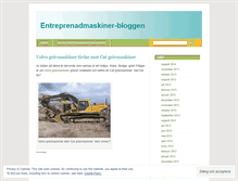 Tablet Screenshot of entreprenadmaskiner.wordpress.com