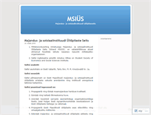 Tablet Screenshot of msius.wordpress.com