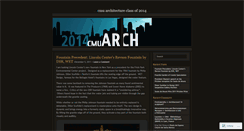 Desktop Screenshot of cmuarch2014.wordpress.com