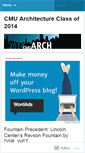 Mobile Screenshot of cmuarch2014.wordpress.com