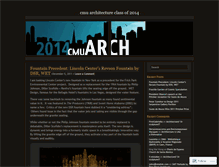 Tablet Screenshot of cmuarch2014.wordpress.com