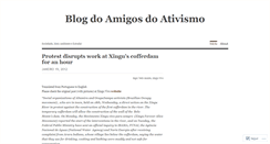 Desktop Screenshot of amigosdoativismo.wordpress.com