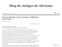Tablet Screenshot of amigosdoativismo.wordpress.com