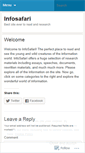 Mobile Screenshot of infosafari.wordpress.com