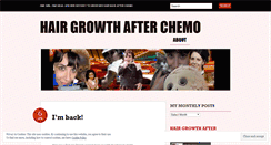 Desktop Screenshot of hairgrowthafterchemo.wordpress.com