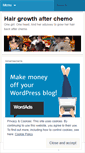 Mobile Screenshot of hairgrowthafterchemo.wordpress.com