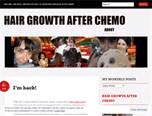 Tablet Screenshot of hairgrowthafterchemo.wordpress.com