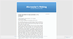 Desktop Screenshot of microsolar.wordpress.com