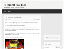 Tablet Screenshot of keepingitreadfood.wordpress.com