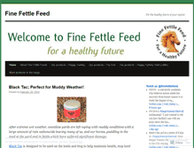 Tablet Screenshot of finefettlefeed.wordpress.com