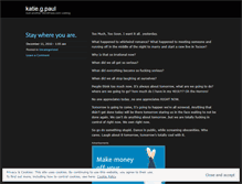 Tablet Screenshot of katacious.wordpress.com