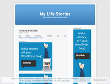 Tablet Screenshot of mylifestories.wordpress.com