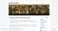 Desktop Screenshot of joseforesromero.wordpress.com