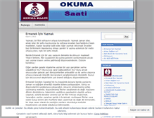 Tablet Screenshot of okumasaati.wordpress.com