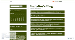 Desktop Screenshot of fadedios.wordpress.com