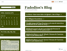 Tablet Screenshot of fadedios.wordpress.com