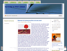 Tablet Screenshot of notarisaniek.wordpress.com