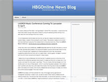 Tablet Screenshot of hbgonline.wordpress.com