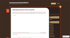 Desktop Screenshot of anneanneninemekleri.wordpress.com