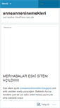 Mobile Screenshot of anneanneninemekleri.wordpress.com